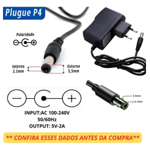 Fonte 5V 2A Parede