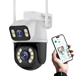 CAMERA DUPLA DOME SPEED WI-FI (Branco)