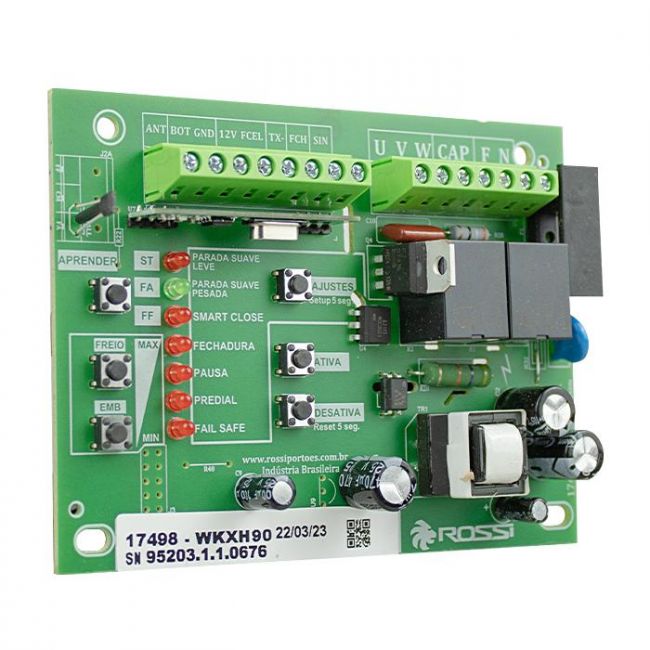 Placa Portão Eletrônico Com Hall - CM WKXH90 V2 433 MHZ (Rossi)
