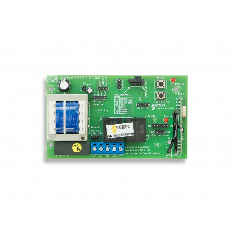 Placa Portão Eletrônico 433MHZ AC4 Fit (Acton)