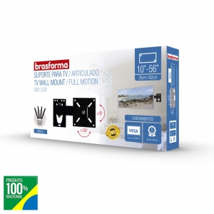 Suporte TV Articulado LED/LCD 10-56-BRA3.0(Brasforma)