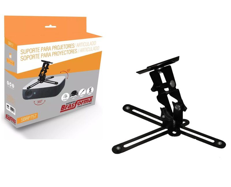 Suporte Brasforma para Projetor Teto Parede SBRP 757
