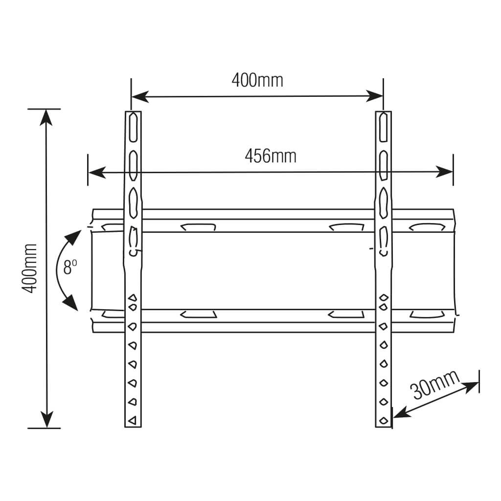 Suporte TV Inclinável Slim 32-55 Sbrp415(Brasforma)