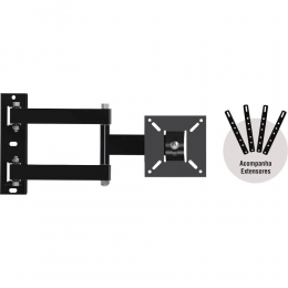 Suporte TV Para Teto LED/LCD 10-55 Branco - SBRP150 (Brasforma)